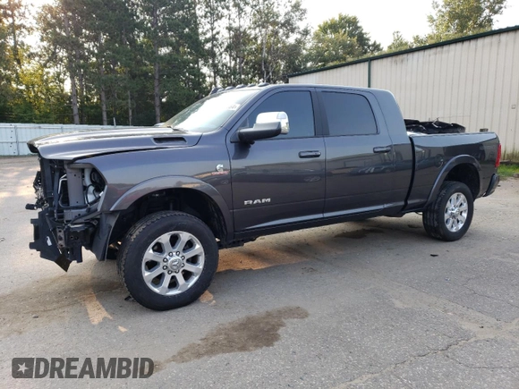2021 Ram 2500 Laramie with VIN 3C6UR5NL8MG581067, listed as a Copart auction lot 69813364 with 37,859 mi miles and Salvage Title. Bid and sale history available at carsss.com. Image 1.