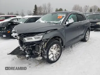 2018 Audi SQ5 Premium Plus with VIN WA1A4AFY1J2026957, listed as a Copart auction lot 44124315 with Not Provided miles and Salvage Title. Bid and sale history available at DreamBid. Image 1.