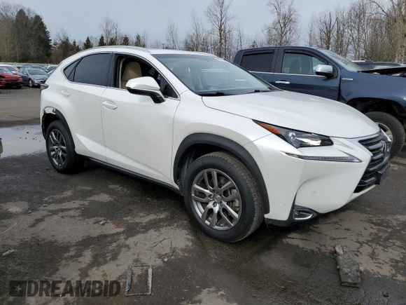 2016 Lexus NX 200t with VIN JTJBARBZ0G2050088, listed as a Copart auction lot 45145555 with 56,282 mi miles and Salvage title. Bid and sale history available at DreamBid. Image 4.