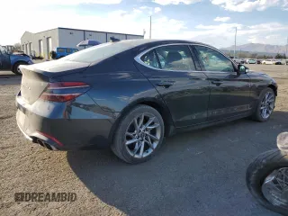 2022 Genesis G70 2.0T with VIN KMTG34TA2NU094241, listed as a Copart auction lot 73439144 with 52,352 mi miles and Salvage Title. Bid and sale history available at carsss.com. Image 3.