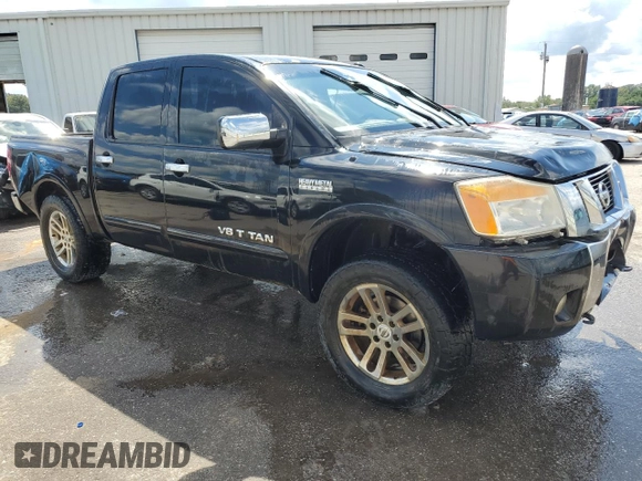 2015 Nissan Titan SL with VIN 1N6BA0EC9FN500417, listed as a Copart auction lot 72916604 with 190,701 mi miles and Salvage Title. Bid and sale history available at carsss.com. Image 4.
