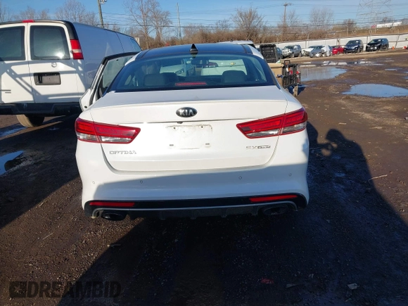 2016 Kia Optima SX Turbo with VIN 5XXGW4L29GG037932, listed as a IAAI auction lot 41800068 with 16,387 mi miles and . Bid and sale history available at carsss.com. Image 16.