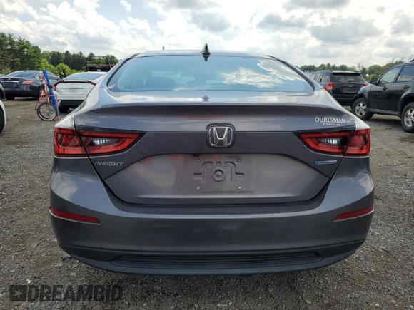 2020 Honda Insight EX with VIN 19XZE4F54LE012487, listed as a Copart auction lot 63111605 with Not provided miles and Salvage title. Bid and sale history available at DreamBid. Image 6.