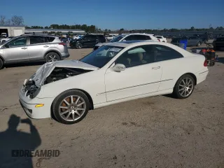 2007 Mercedes-Benz CLK-Class 3.5L with VIN WDBTJ56H57F227422, listed as a Copart auction lot 47773345 with 110,194 mi miles and Salvage Title. Bid and sale history available at carsss.com. Image 1.
