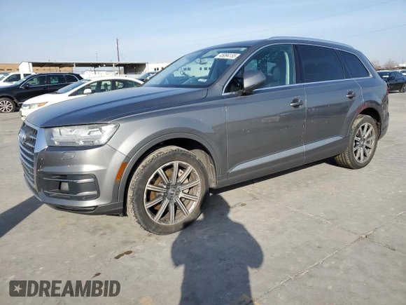 2017 Audi Q7 Premium Plus with VIN WA1LAAF73HD002389, listed as a Copart auction lot 45094155 with 107,686 mi miles and Salvage Title. Bid and sale history available at carsss.com. Image 1.