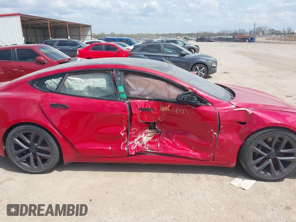 2022 Tesla Model S with VIN 5YJSA1E58NF463643, listed as a IAAI auction lot 41861483 with Not Provided miles and . Bid and sale history available at DreamBid. Image 6.