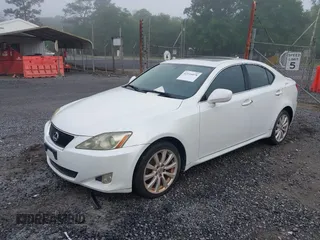 2008 Lexus IS 250 with VIN JTHCK262185021125, listed as a IAAI auction lot 42116078 with 161,617 mi miles. Bid and sale history available at carsss.com. Image 6.