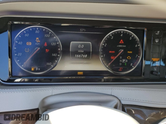 2014 Mercedes-Benz S-Class S 550 with VIN WDDUG8CB1EA014876, listed as a Copart auction lot 49725465 with 166,768 mi miles and Clean Title. Bid and sale history available at carsss.com. Image 9.