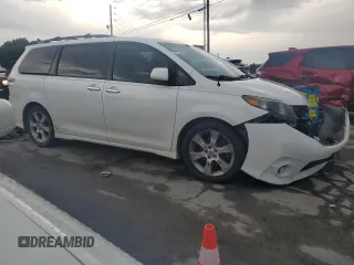 2013 Toyota Sienna SE with VIN 5TDXK3DC5DS332680, listed as a Copart auction lot 62996265 with 185,332 mi miles and Clean title. Bid and sale history available at DreamBid. Image 4.
