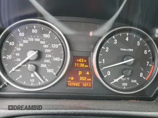 2013 BMW 3 Series 335i with VIN WBADX7C58DJ589356, listed as a Copart auction lot 85731764 with 107,492 mi miles and Salvage Title. Bid and sale history available at DreamBid. Image 9.
