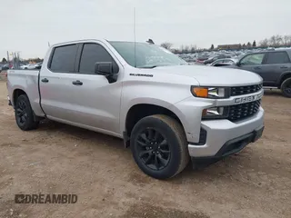 2021 Chevrolet Silverado 1500 Custom with VIN 3GCPYBEK2MG211442, listed as a IAAI auction lot 40985594 with 78,523 mi miles and . Bid and sale history available at DreamBid. Image 1.