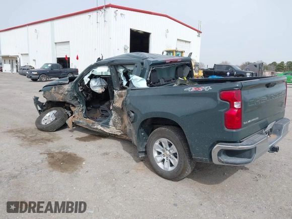 2025 Chevrolet Silverado 1500 with VIN 3GCUKDEDXSG177278, listed as a IAAI auction lot 41581374 with Not Provided miles and . Bid and sale history available at DreamBid. Image 3.