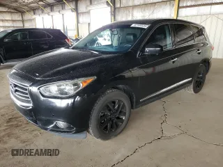 2013 Infiniti JX35 with VIN 5N1AL0MN4DC309603, listed as a Copart auction lot 52105525 with 139,508 mi miles and Salvage Title. Bid and sale history available at carsss.com. Image 1.