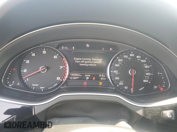 2018 Audi Q7 Premium with VIN WA1AAAF72JD053945, listed as a Copart auction lot 60673375 with 190,963 mi miles and Salvage title. Bid and sale history available at DreamBid. Image 9.