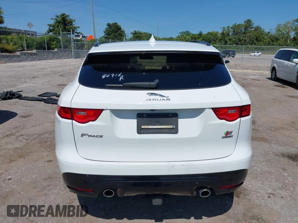 2018 Jaguar F-Pace S with VIN SADCM2FVXJA238034, listed as a IAAI auction lot 42350871 with 56,844 mi miles and . Bid and sale history available at DreamBid. Image 16.
