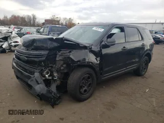 2014 Ford Utility Police Interceptor with VIN 1FM5K8AR7EGA45149, listed as a Copart auction lot 44045135 with 0 mi miles and Salvage Title. Bid and sale history available at carsss.com. Image 1.