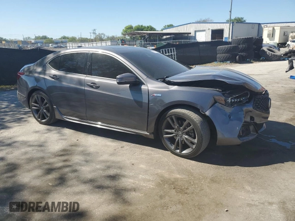 2019 Acura TLX w/A-Spec Pkg with VIN 19UUB3F61KA002234, listed as a Copart auction lot 48674985 with 75,524 mi miles and Non Repairable. Bid and sale history available at carsss.com. Image 4.