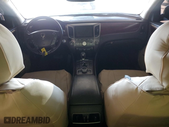 2012 Hyundai Equus Signature with VIN KMHGH4JH2CU045727, listed as a Copart auction lot 60744895 with 118,223 mi miles and Clean title. Bid and sale history available at DreamBid. Image 9.