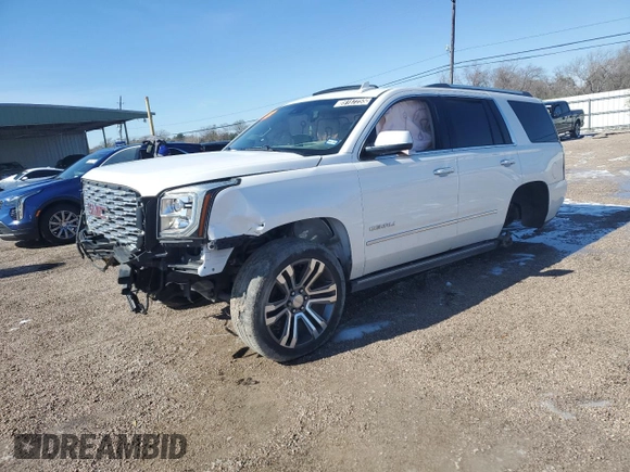 2018 GMC Yukon Denali with VIN 1GKS1CKJ9JR318066, listed as a Copart auction lot 89187255 with 0 mi miles and Clean Title. Bid and sale history available at carsss.com. Image 1.
