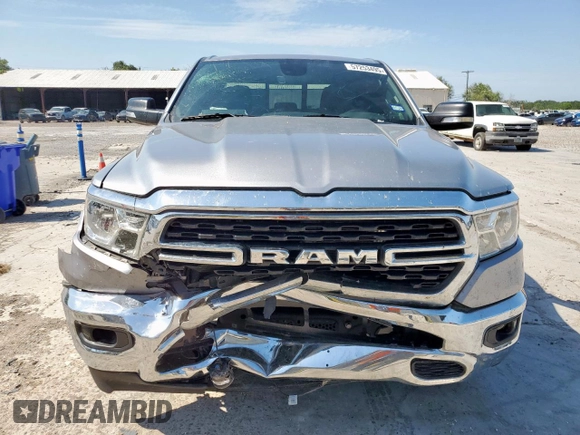 2022 Ram 1500 Big Horn with VIN 1C6RREBT2NN190449, listed as a Copart auction lot 57253495 with 88,735 mi miles and Salvage title. Bid and sale history available at DreamBid. Image 5.