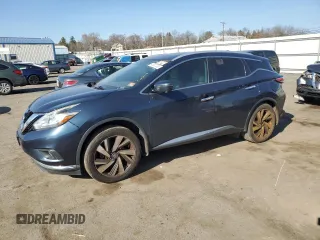 2017 Nissan Murano Platinum z VIN 5N1AZ2MH8HN171305, wystawiony jako Copart lot #48837235 z przebiegiem 207 233 mil mil oraz Czysty tytuł • Clean title. Historia ofert i sprzedaży dostępna na DreamBid. Obrazek 1.