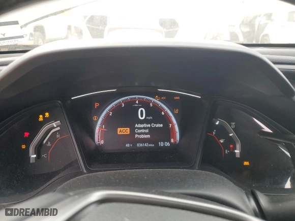2021 Honda Civic Hatchback Sport with VIN SHHFK7H4XMU408290, listed as a Copart auction lot 85964304 with 36,142 mi miles and Salvage Title. Bid and sale history available at carsss.com. Image 9.