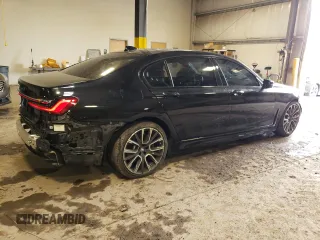 2020 BMW 7 Series 740i with VIN WBA7T2C04LGL17530, listed as a Copart auction lot 62039783 with 47,958 mi miles. Bid and sale history available at carsss.com. Image 3.