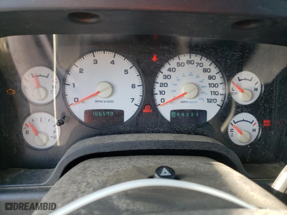 2003 Dodge Ram 1500 ST with VIN 1D7HU18N93S180560, listed as a Copart auction lot 52507095 with 166,595 mi miles and Clean Title. Bid and sale history available at carsss.com. Image 9.