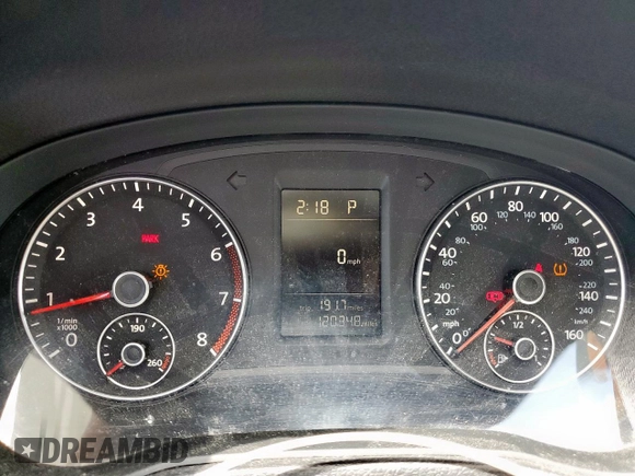 2012 Volkswagen Passat S with VIN 1VWAH7A30CC096307, listed as a Copart auction lot 63199545 with 120,348 mi miles and Salvage title. Bid and sale history available at DreamBid. Image 9.