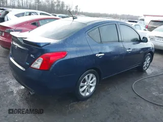 2014 Nissan Versa SV with VIN 3N1CN7AP3EL822730, listed as a IAAI auction lot 41504683 with 96,805 mi miles. Bid and sale history available at carsss.com. Image 4.