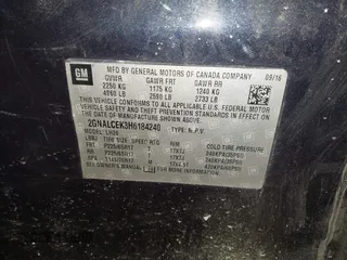 2017 Chevrolet Equinox LT with VIN 2GNALCEK3H6184240, listed as a IAAI auction lot 41368403 with 230,436 mi miles. Bid and sale history available at carsss.com. Image 9.