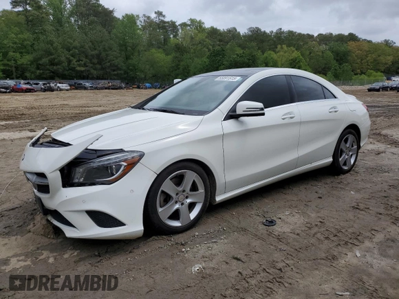 2016 Mercedes-Benz CLA 250 with VIN WDDSJ4EB8GN311296, listed as a Copart auction lot 55891515 with 139,192 mi miles and Salvage Title. Bid and sale history available at DreamBid. Image 1.