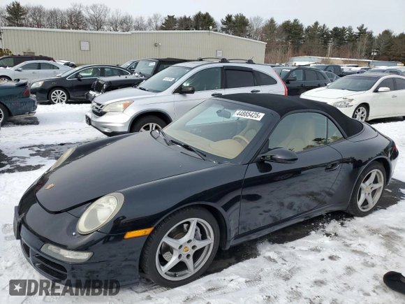 2005 Porsche 911 Carrera with VIN WP0CA29935S755209, listed as a Copart auction lot 44885425 with 123,401 mi miles and Clean Title. Bid and sale history available at carsss.com. Image 1.