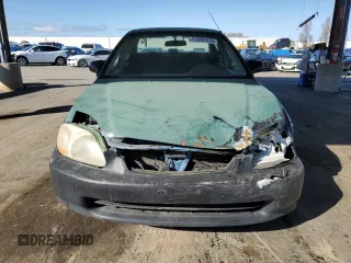 1998 Honda Civic DX with VIN JHMEJ6628WS010348, listed as a Copart auction lot 51292635 with 255,768 mi miles and Salvage Title. Bid and sale history available at carsss.com. Image 5.