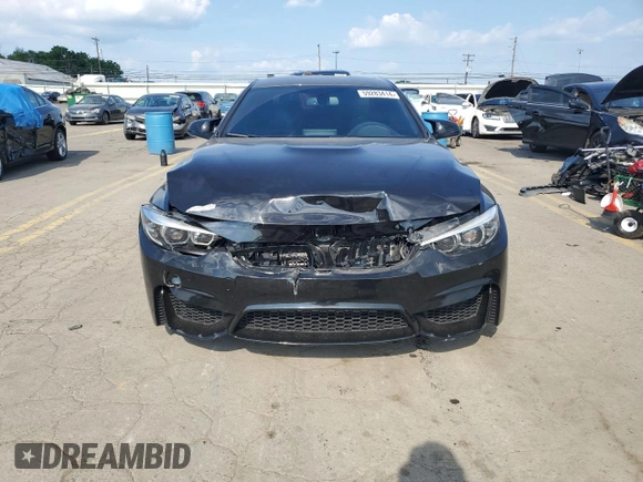 2018 BMW M4 with VIN WBS4Y9C57JAG66687, listed as a Copart auction lot 59283414 with 86,029 mi miles and Salvage Title. Bid and sale history available at carsss.com. Image 5.
