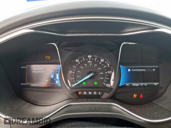 2017 Ford Fusion Hybrid SE with VIN 3FA6P0LU7HR318039, listed as a Copart auction lot 63575325 with 106,355 mi miles and Salvage title. Bid and sale history available at DreamBid. Image 9.