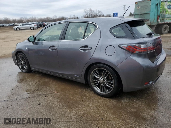 2012 Lexus CT 200h with VIN JTHKD5BH9C2059570, listed as a Copart auction lot 43745135 with 228,222 mi miles and Salvage title. Bid and sale history available at DreamBid. Image 2.