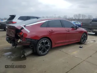 2022 Kia K5 GT-Line z VIN 5XXG64J27NG104074, wystawiony jako Copart lot #45189985 z przebiegiem 62 528 mil mil oraz Szkoda całkowita • Salvage title. Historia ofert i sprzedaży dostępna na DreamBid. Obrazek 3.