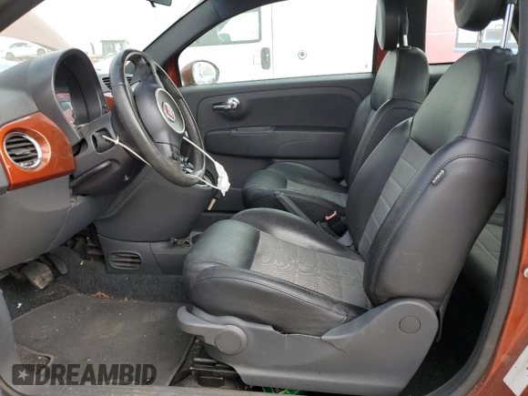 2012 FIAT 500 Sport with VIN 3C3CFFBR6CT102988, listed as a Copart auction lot 60181465 with 132,512 mi miles and Clean title. Bid and sale history available at DreamBid. Image 7.