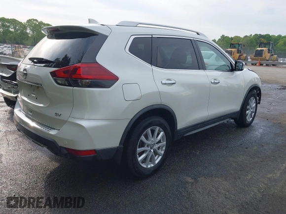 2019 Nissan Rogue SV with VIN KNMAT2MT3KP540707, listed as a IAAI auction lot 42034015 with 17,312 mi miles and . Bid and sale history available at DreamBid. Image 4.