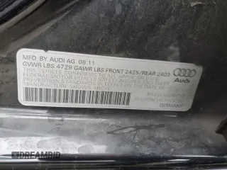 2012 Audi A4 2.0T Premium Plus with VIN WAUEFAFL5CN006361, listed as a Copart auction lot 86719484 with 0 mi miles and Salvage Title. Bid and sale history available at carsss.com. Image 12.