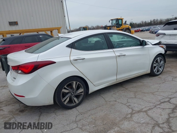 2015 Hyundai Elantra SE z VIN 5NPDH4AEXFH601861, wystawiony jako IAAI lot #41965695 z przebiegiem 100 639 mil mil oraz . Historia ofert i sprzedaży dostępna na DreamBid. Obrazek 4.