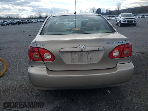 2006 Toyota Corolla CE with VIN 2T1BR32E16C572962, listed as a Copart auction lot 53536165 with 83,050 mi miles and Salvage Title. Bid and sale history available at DreamBid. Image 6.
