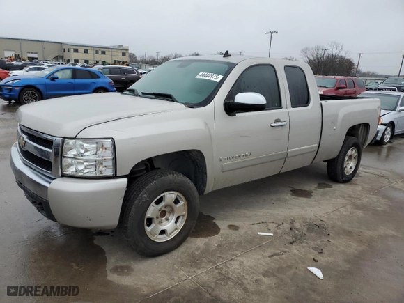 2008 Chevrolet Silverado 1500 LT w/1LT with VIN 2GCEC19J181144297, listed as a Copart auction lot 44444975 with 269,756 mi miles and Salvage Title. Bid and sale history available at carsss.com. Image 1.