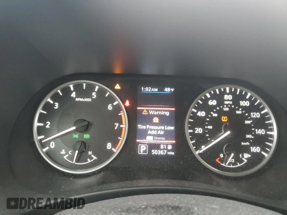 2022 Nissan Sentra S with VIN 3N1AB8BV7NY292932, listed as a Copart auction lot 51415075 with 50,367 mi miles and Salvage Title. Bid and sale history available at carsss.com. Image 9.