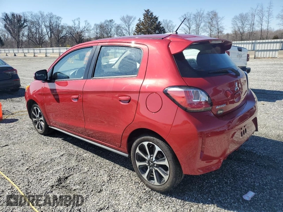 2024 Mitsubishi Mirage Black Edition with VIN ML32AWHJ5RH006741, listed as a Copart auction lot 46078985 with 9,162 mi miles and Salvage title. Bid and sale history available at DreamBid. Image 2.