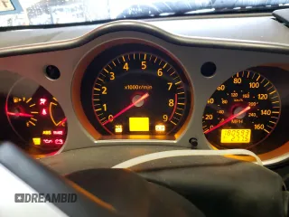 2007 Nissan 350Z with VIN JN1BZ34D77M500028, listed as a Copart auction lot 62935404 with 180,593 mi miles and Salvage Title. Bid and sale history available at DreamBid. Image 9.