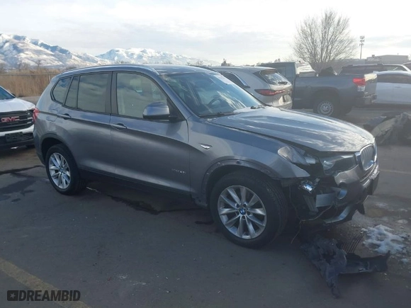 2015 BMW X3 xDrive28i with VIN 5UXWX9C55F0D45021, listed as a IAAI auction lot 41295825 with 101,521 mi miles. Bid and sale history available at carsss.com. Image 1.