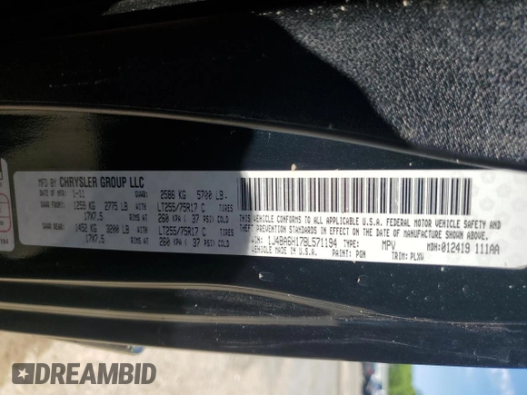 2011 Jeep Wrangler Unlimited Rubicon with VIN 1J4BA6H17BL571194, listed as a Copart auction lot 55430315 with Not provided miles and Salvage title. Bid and sale history available at DreamBid. Image 13.
