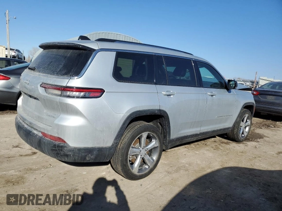 2021 Jeep Grand Cherokee Limited with VIN 1C4RJKBG5M8118501, listed as a Copart auction lot 42408115 with 117,939 mi miles and Salvage Title. Bid and sale history available at DreamBid. Image 3.